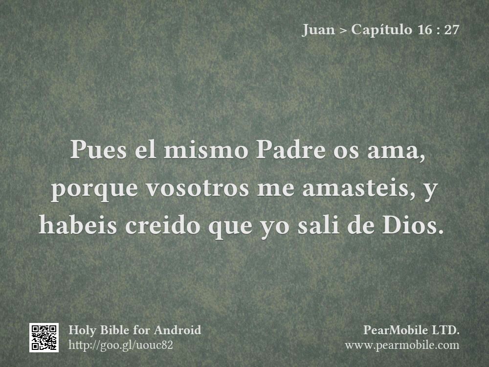 Juan, Capítulo 16:27